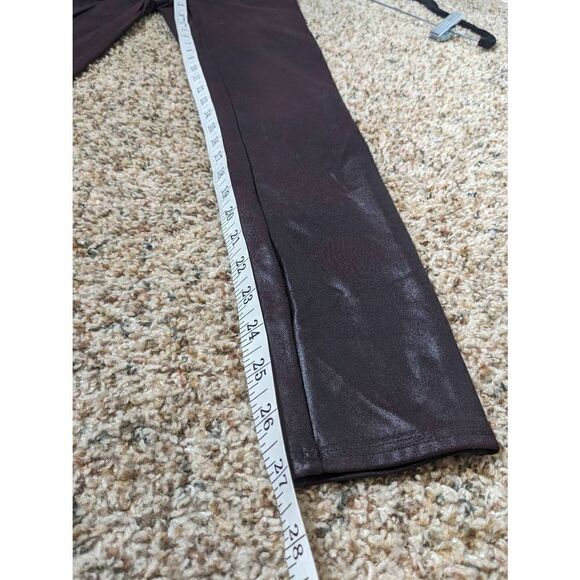SPANX Faux Leather Leggings Wine Medium - Picture 8 of 8